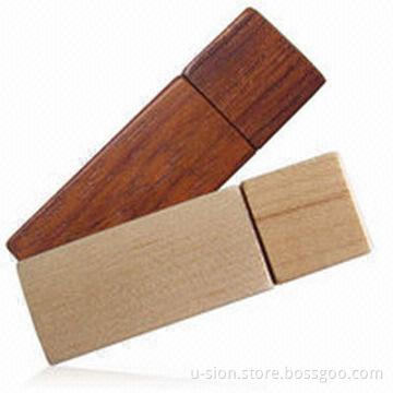 Wooden USB Pendrive, Various Logo Printings are Available, Supports Plug-and-Play Function
